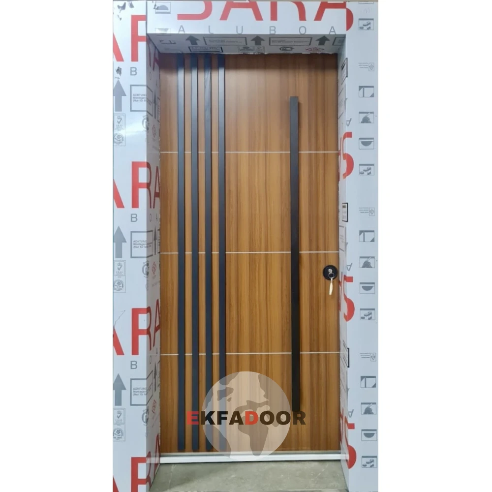 Dış İklim Kompozit ve Compact Lamine Çelik Kapılar KC-0019 Modeli - EkfaDoor