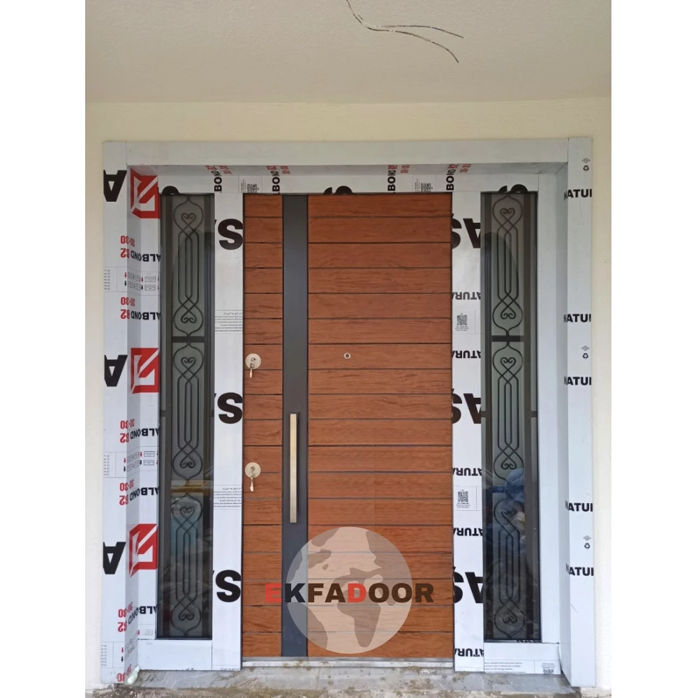 Dış İklim Kompozit ve Compact Lamine Çelik Kapılar KC-0026 Modeli - EkfaDoor