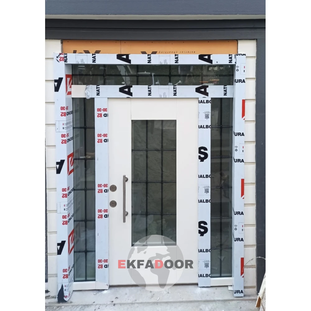 Dış İklim Kompozit ve Compact Lamine Çelik Kapılar KC-0029 Modeli - EkfaDoor