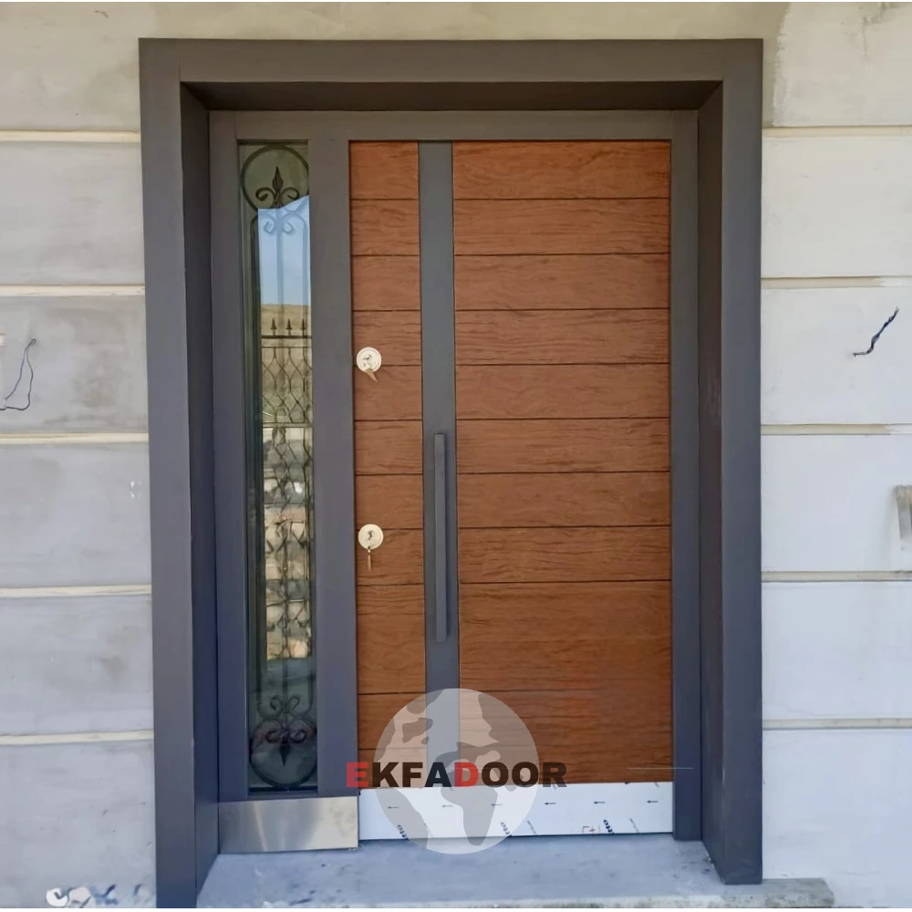 Dış İklim Kompozit ve Compact Lamine Çelik Kapılar KC-0030 Modeli - EkfaDoor