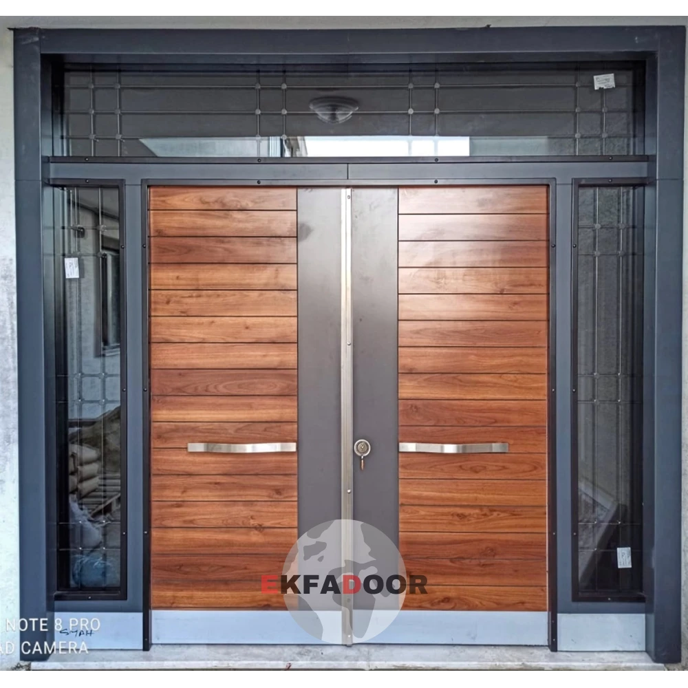 Dış İklim Kompozit ve Compact Lamine Çelik Kapılar KC-0034 Modeli - EkfaDoor