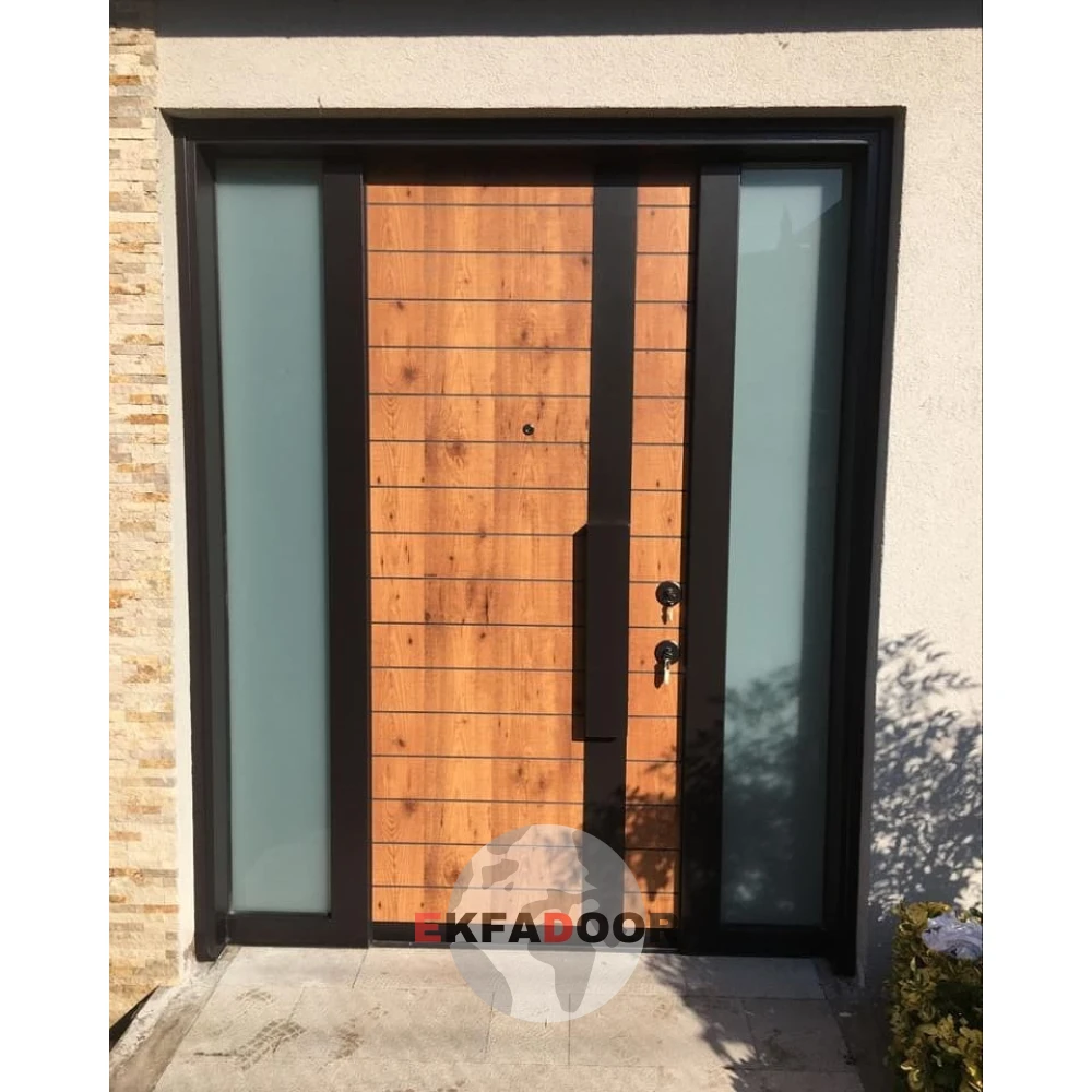 Dış İklim Kompozit ve Compact Lamine Çelik Kapılar KC-0036 Modeli - EkfaDoor