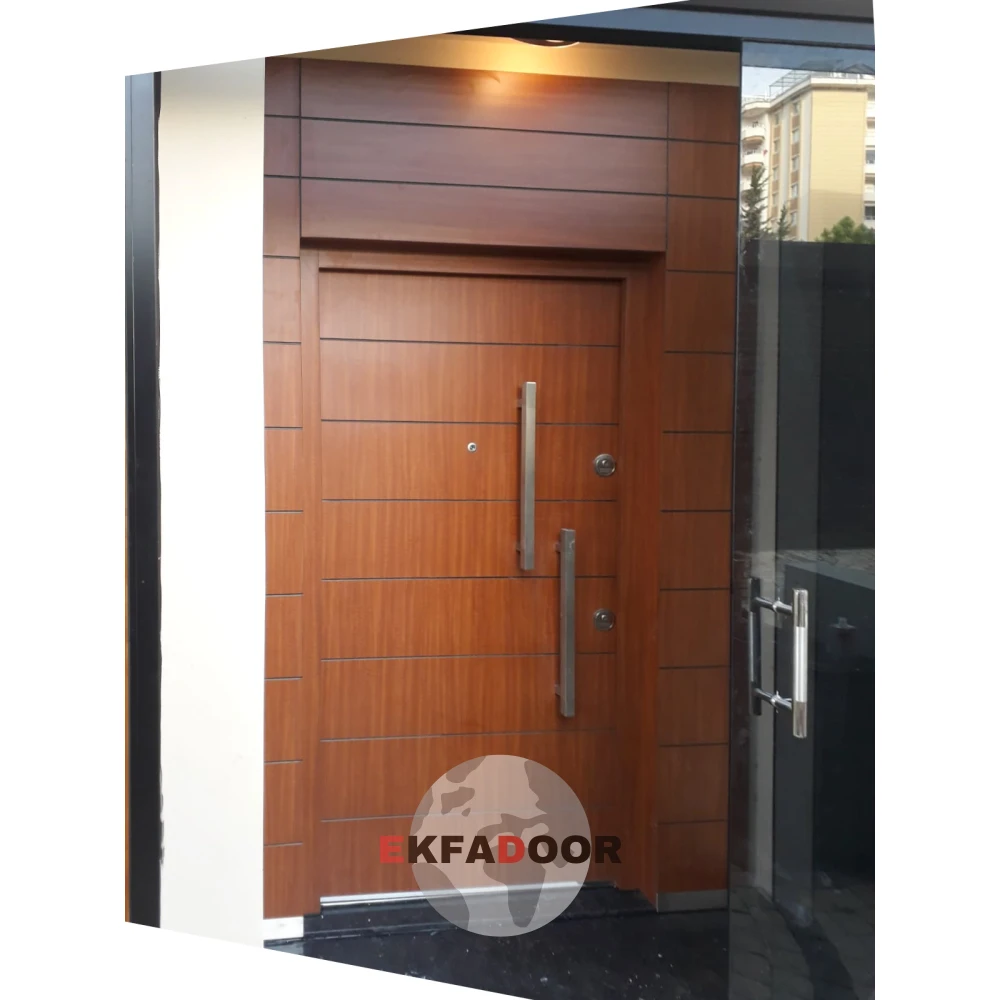 Dış İklim Kompozit ve Compact Lamine Çelik Kapılar KC-0044 Modeli - EkfaDoor